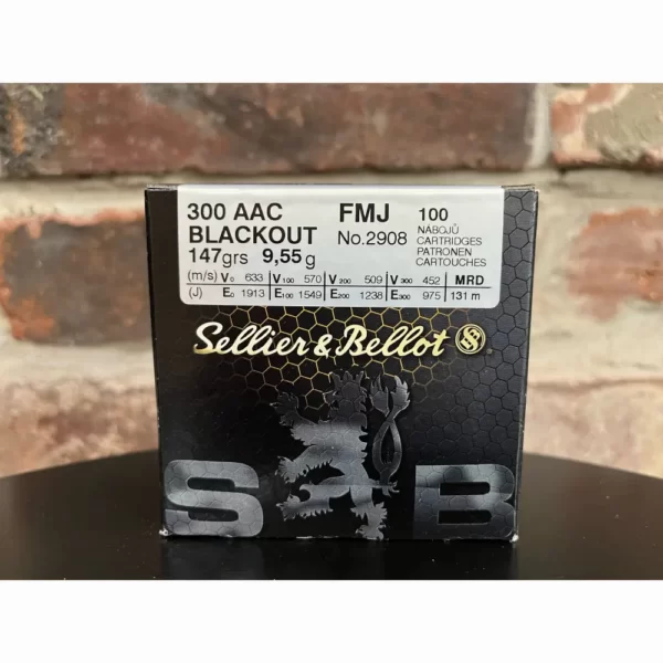 Amunicja Sellier&Bellot kal. 300 AAC BLACKOUT 9,55g FMJ