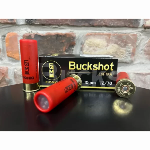 Amunicja FAM PIONKI 12/70 BUCKSHOT 32g 5mm 10 szt. - obrazek 2