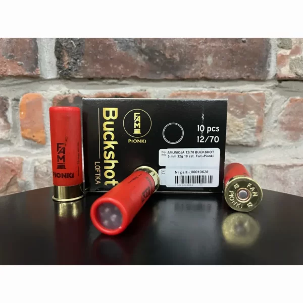 Amunicja FAM PIONKI 12/70 BUCKSHOT 32g 5mm 10 szt.