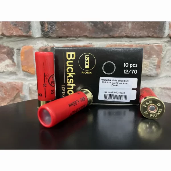 Amunicja FAM PIONKI 12/70 BUCKSHOT SSG 6,8 22g 10 szt.