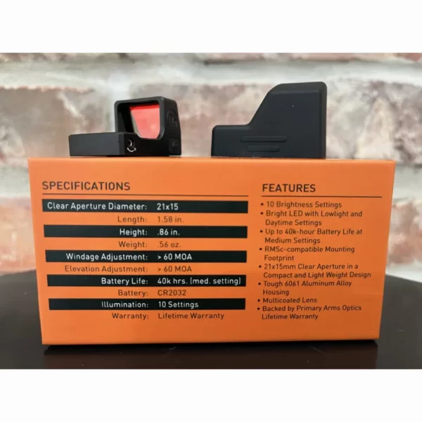 Kolimator Primary Arms Classic 21 mm Micro Reflex - obrazek 2