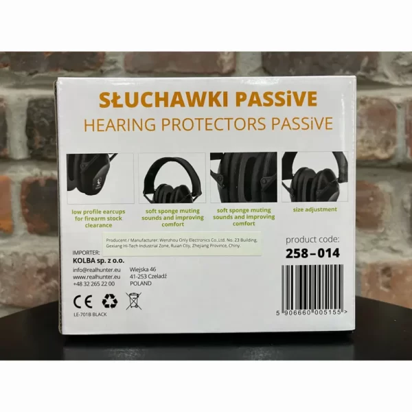 Ochronniki słuchu RealHunter Passive - obrazek 3