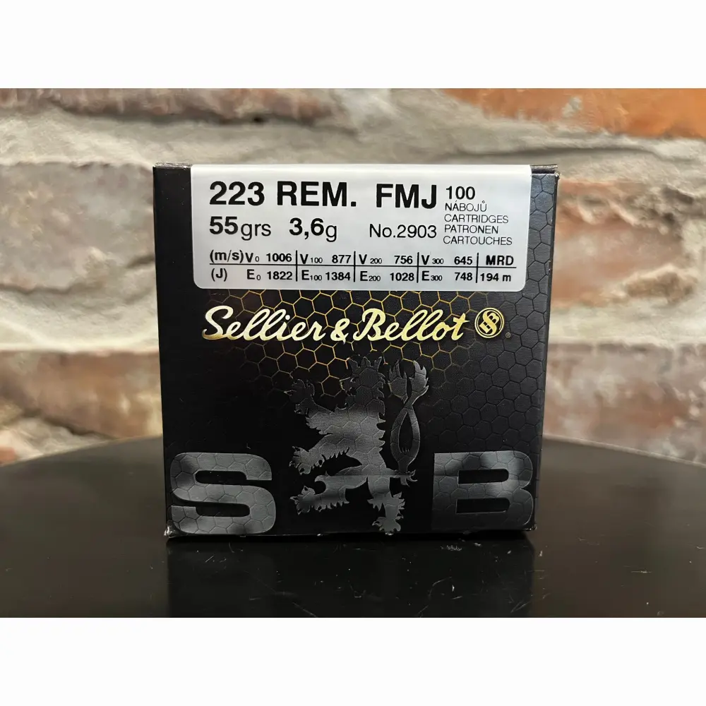 Amunicja Sellier&Bellot kal. 223 Rem FMJ 55gr/3,6g